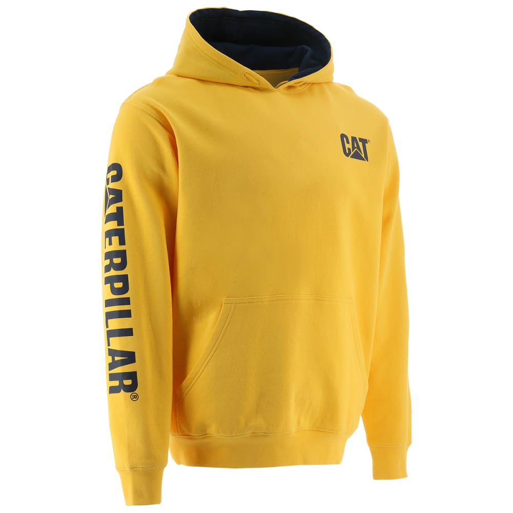 CAT Men's Contrast Banner Pullover Hoodie L