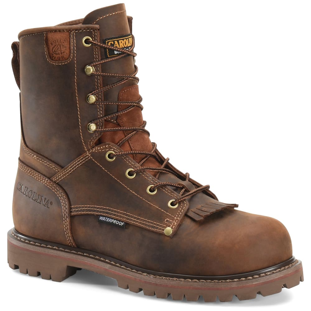 CAROLINA Men's Waterproof Comp Toe 8" Work Boots 8