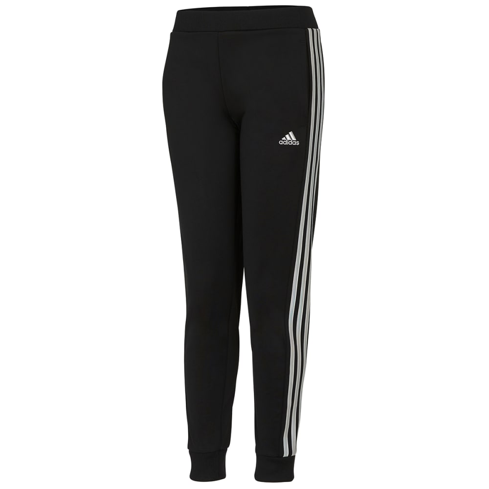 ADIDAS Girls’ 3-Stripes Glam Tricot Joggers 4