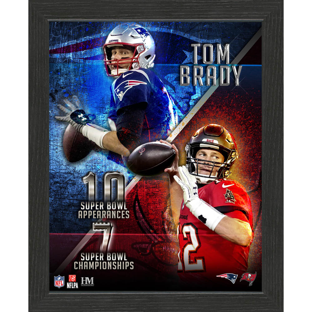 NFL Tom Brady Bucs & Pats 7x Super Bowl Champ Photo NO SIZE