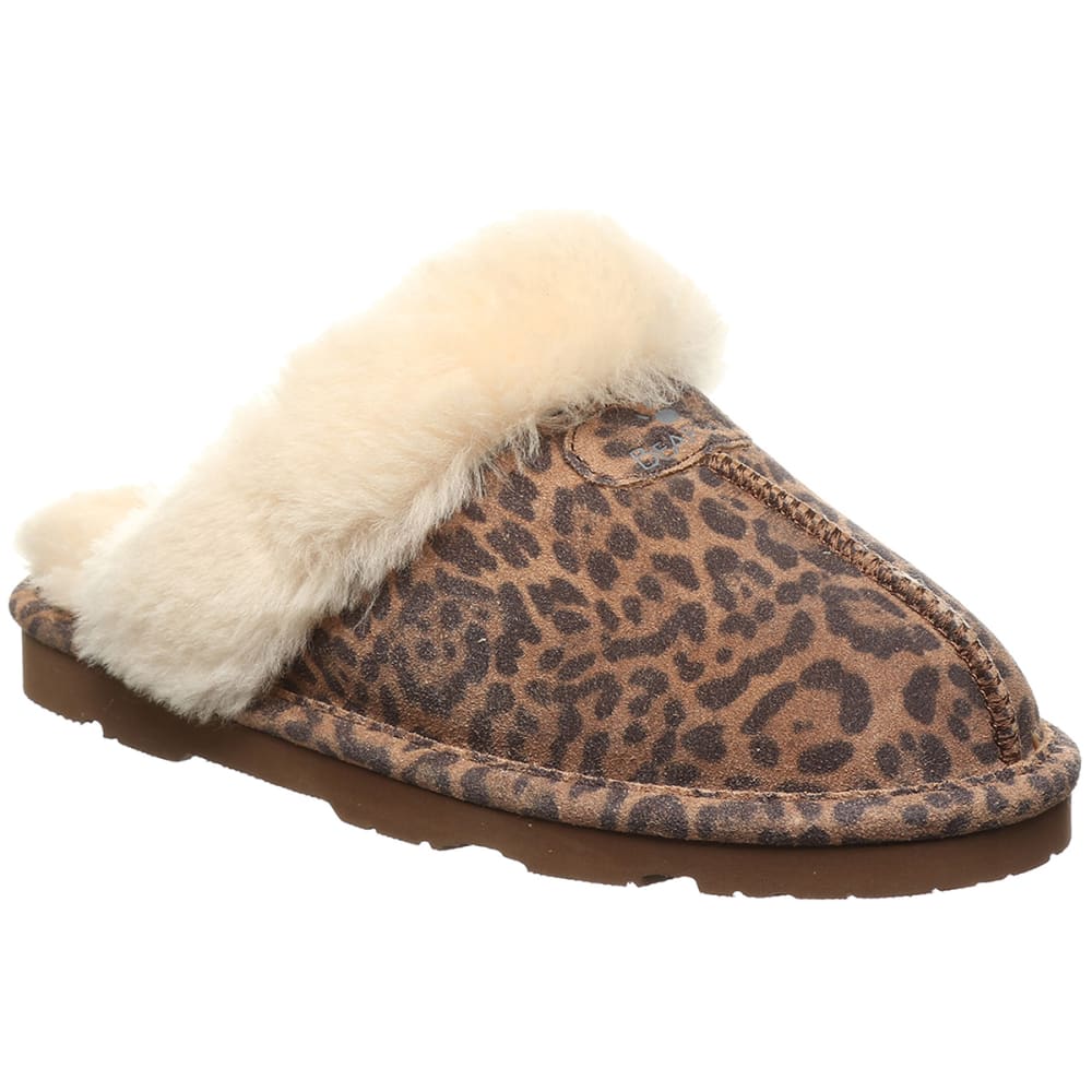 BEARPAW Women's Loki Exotic Leopard Slip On 6