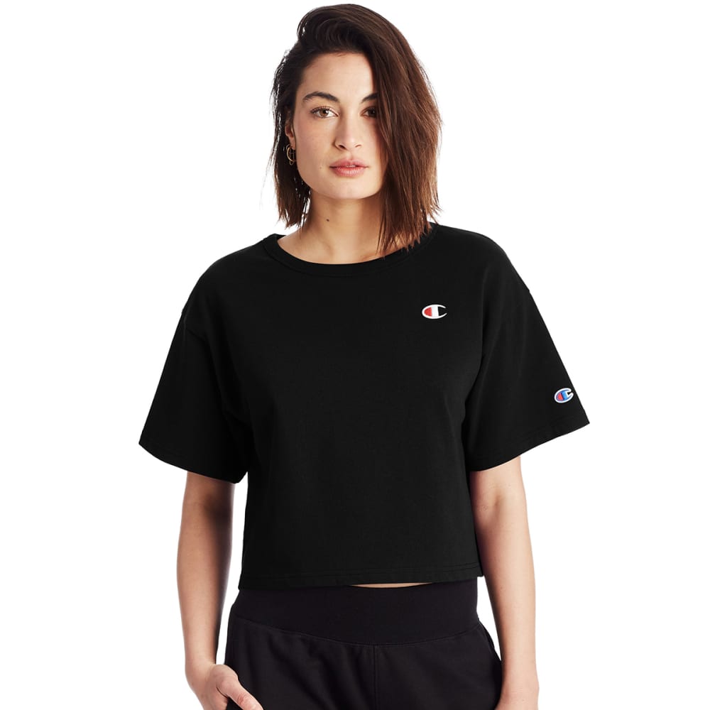 CHAMPION Juniors' Heritage Short Sleeve Cropped Tee S