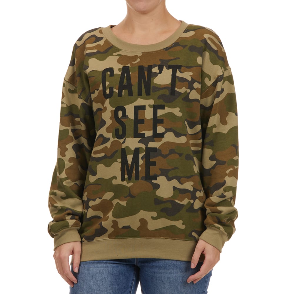 WOUND UP Juniors' Crewneck Graphic Pullover S