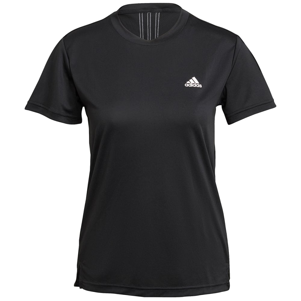 ADIDAS Women's Aeroready D2M 3-Stripe Short-Sleeve Tee XS