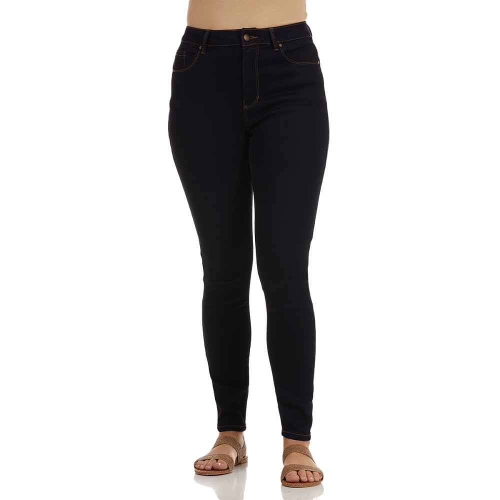 D. JEANS Women's High Waist Muffin Eliminator Skinny Jeans 4