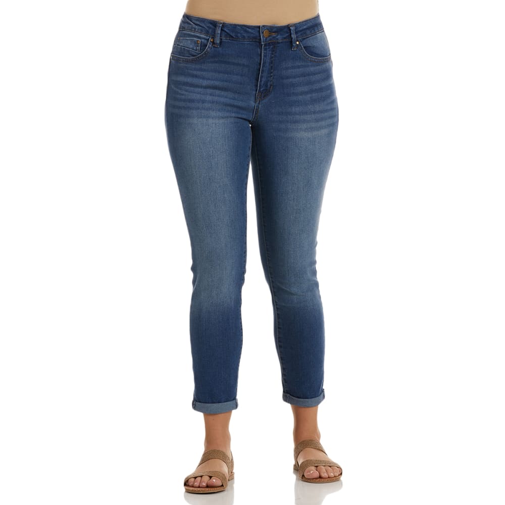 D JEANS Women's Recycled High Waist Butt Lifter Ankle Jeans 4
