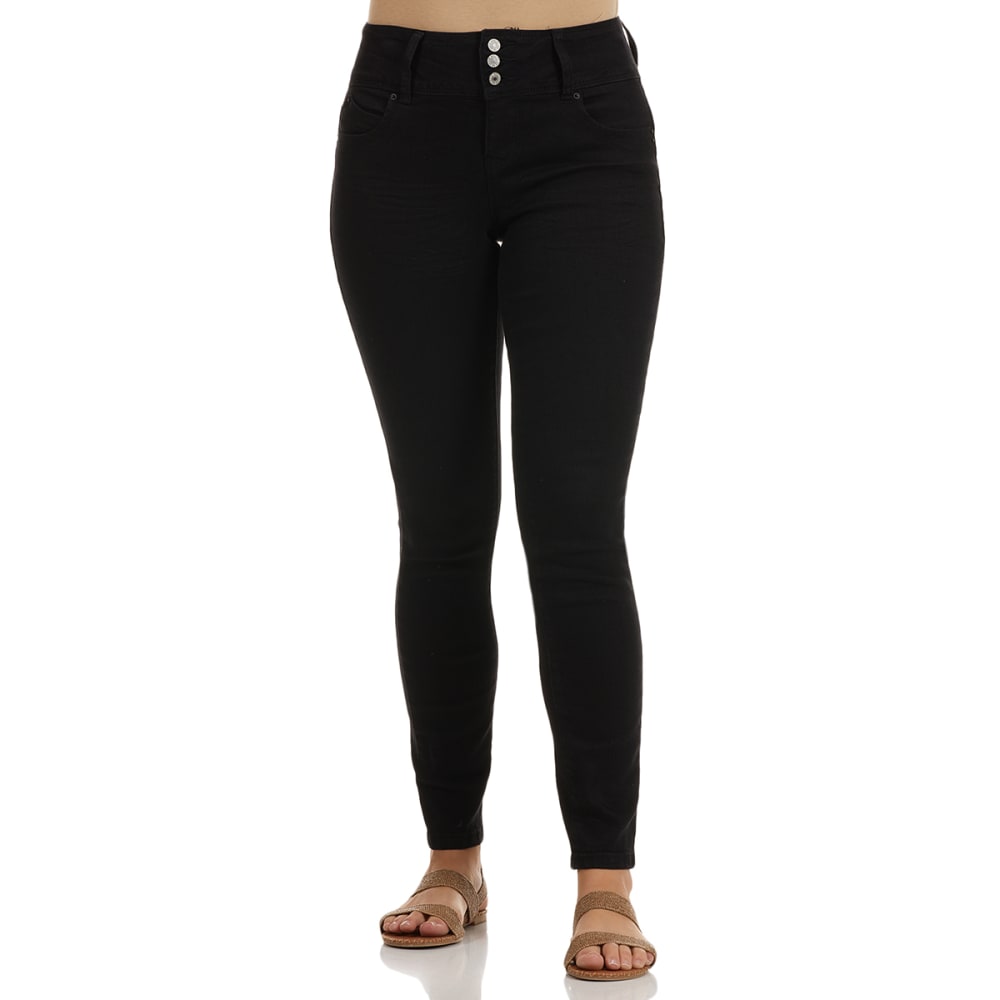 Y.M.I Juniors' Recycled WBB 3-Button Skinny Jeans 6