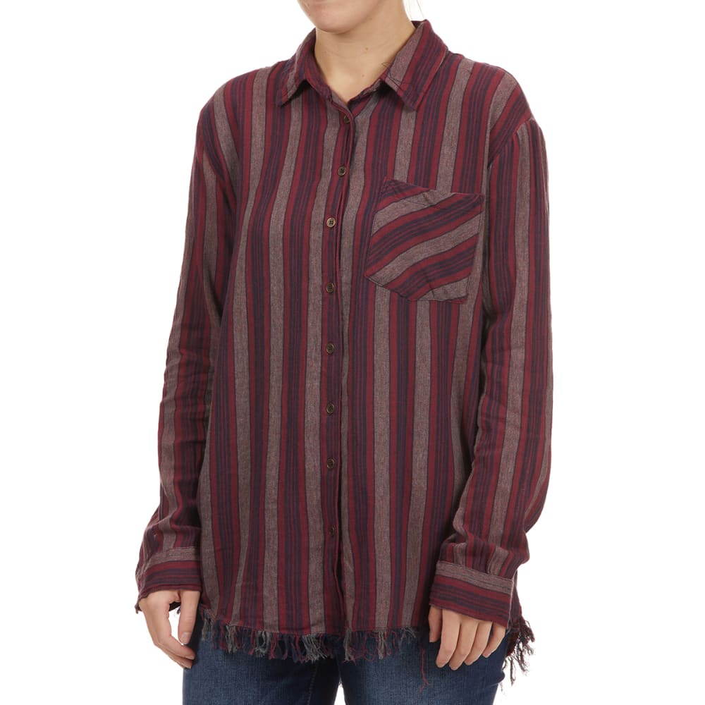 ANGIE Juniors' Button-Up Shirt S