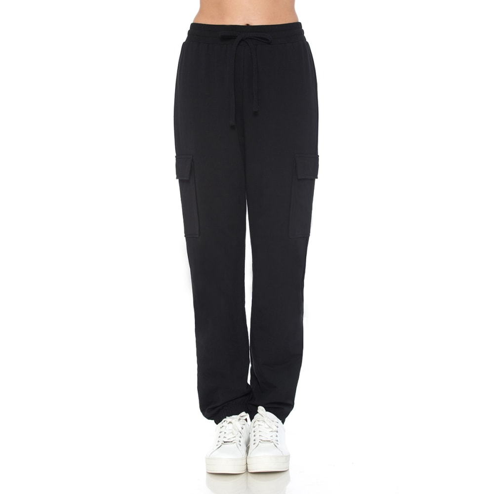 AMBIANCE Juniors' French Terry Cargo Pants S