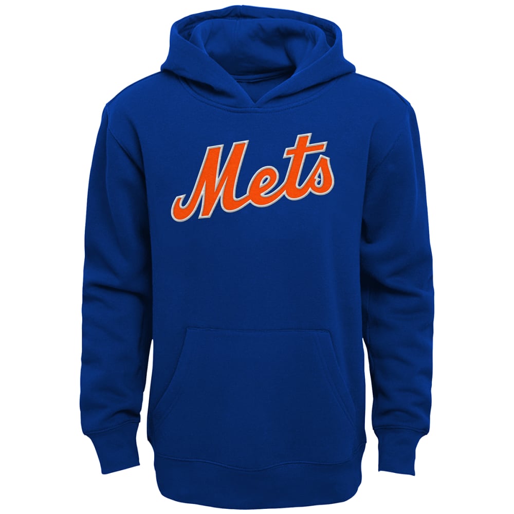 NEW YORK METS Kids' Fanatics Official Wordmark Pullover Hoodie M