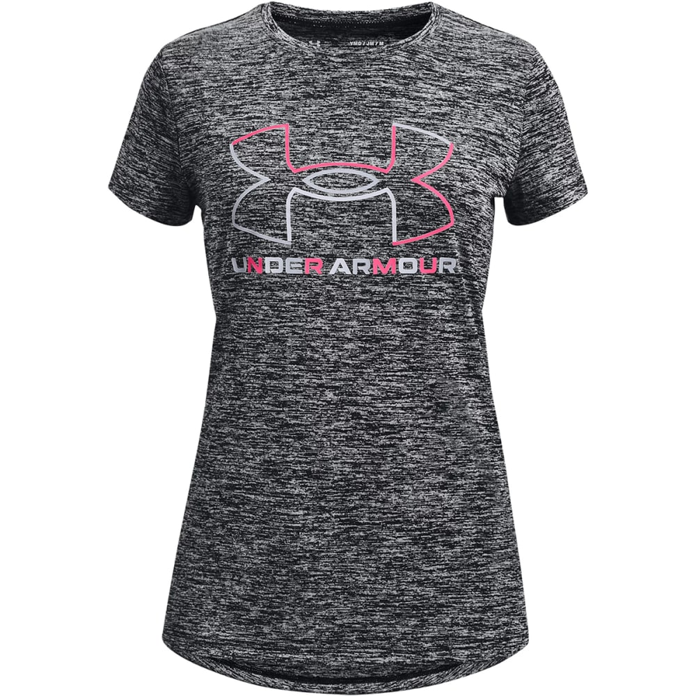 UNDER ARMOUR Girls' UA Tech Big Logo Twist Short Sleeve Tee S