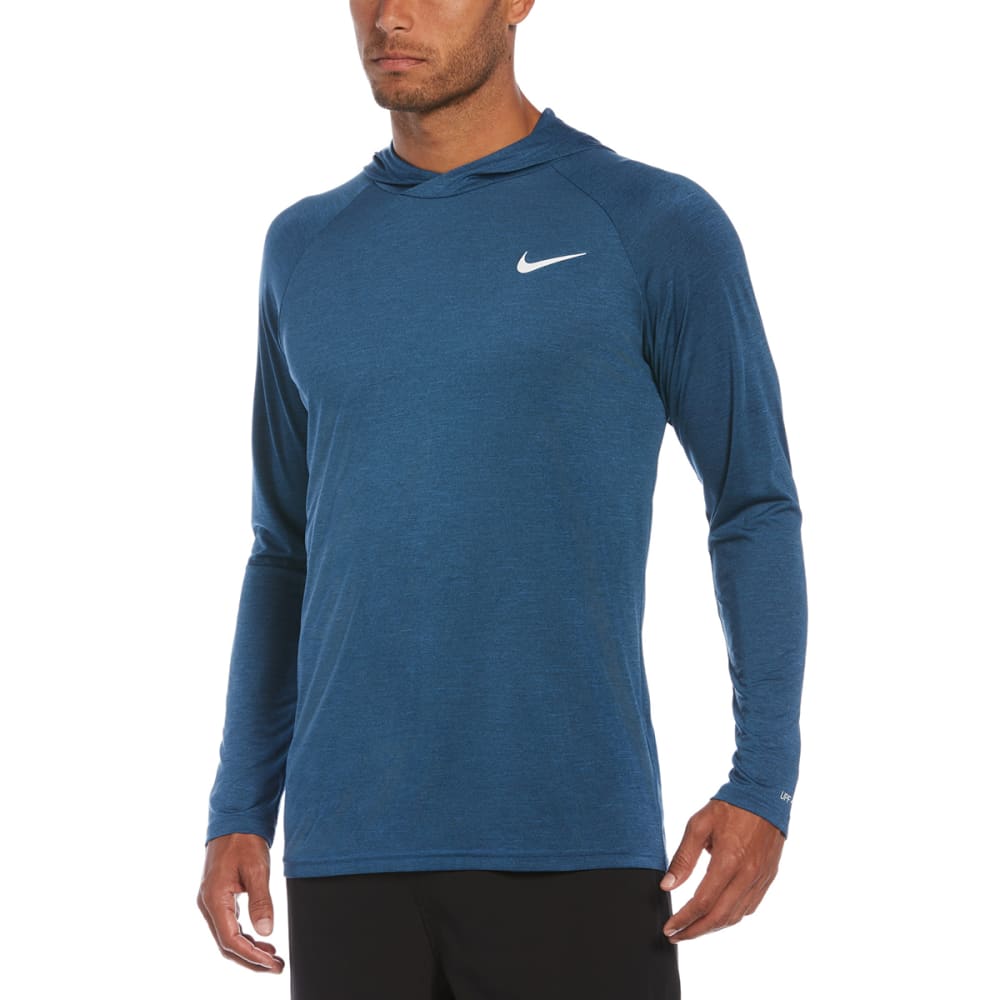 NIKE Men's Hooded Long-Sleeve Rashguard Shirt M