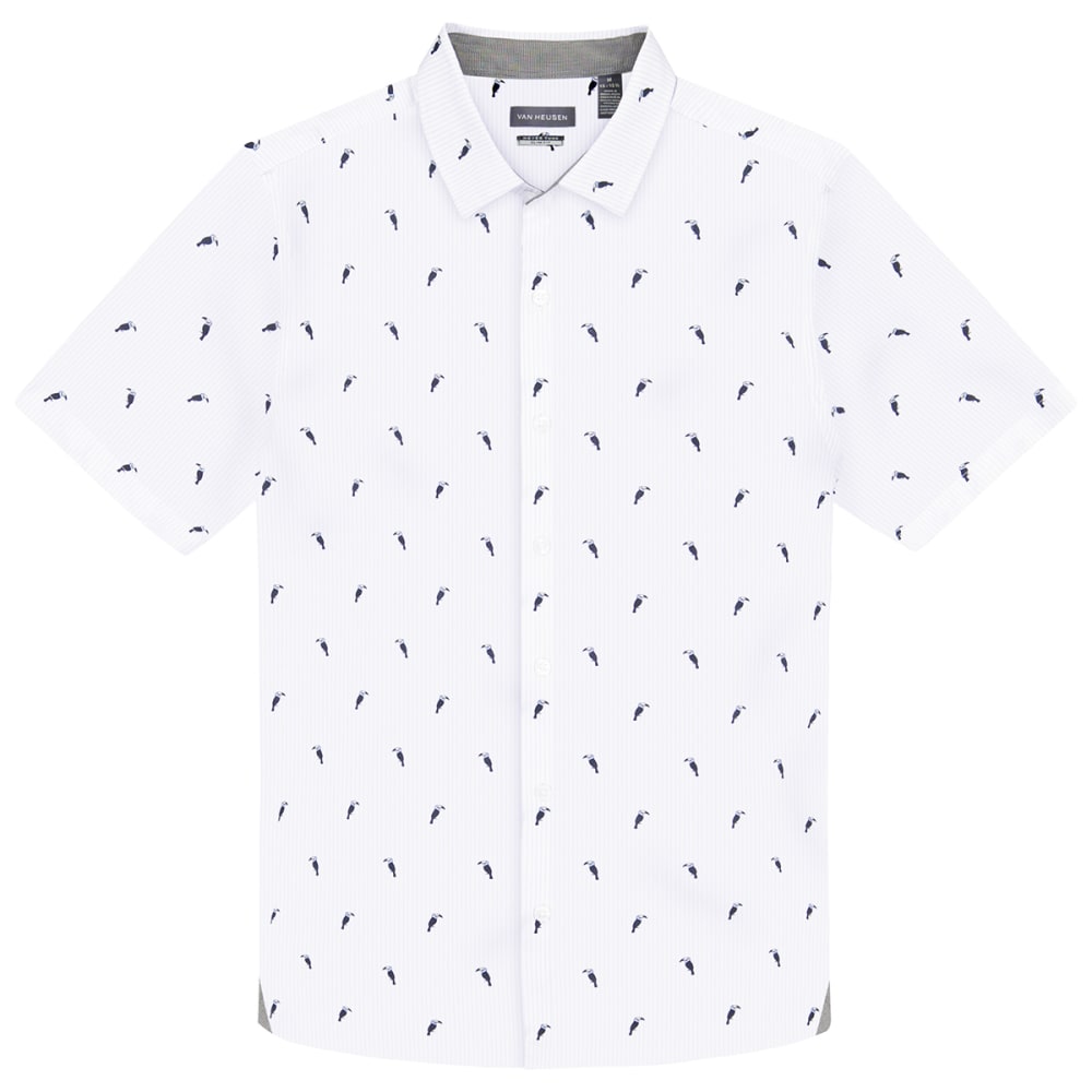 VAN HEUSEN Men's Slim-Fit Never Tuck Button-Down Shirt 2XL