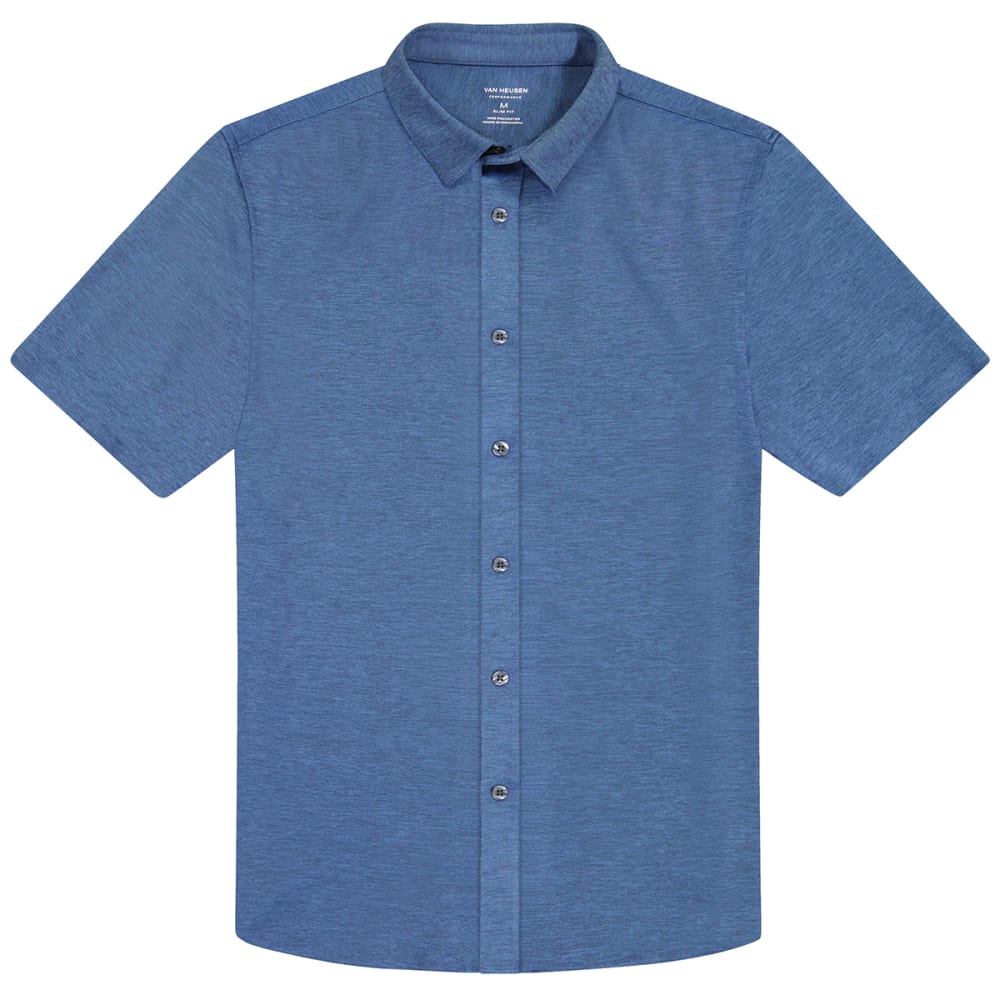 VAN HEUSEN Men's Slim Fit Short Sleeve Button-Down Shirt S