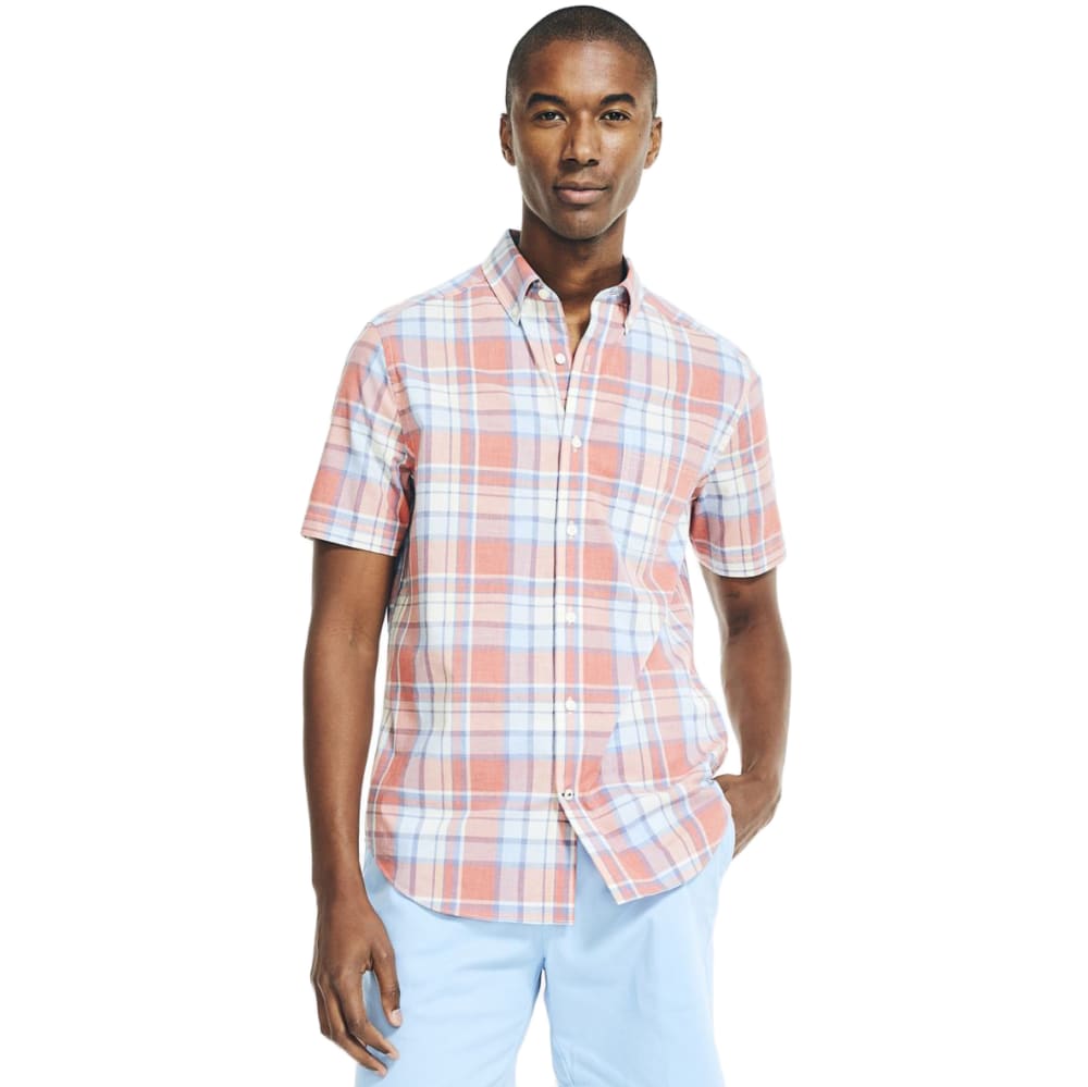 NAUTICA Men's Short-Sleeve Oxford Shirt S