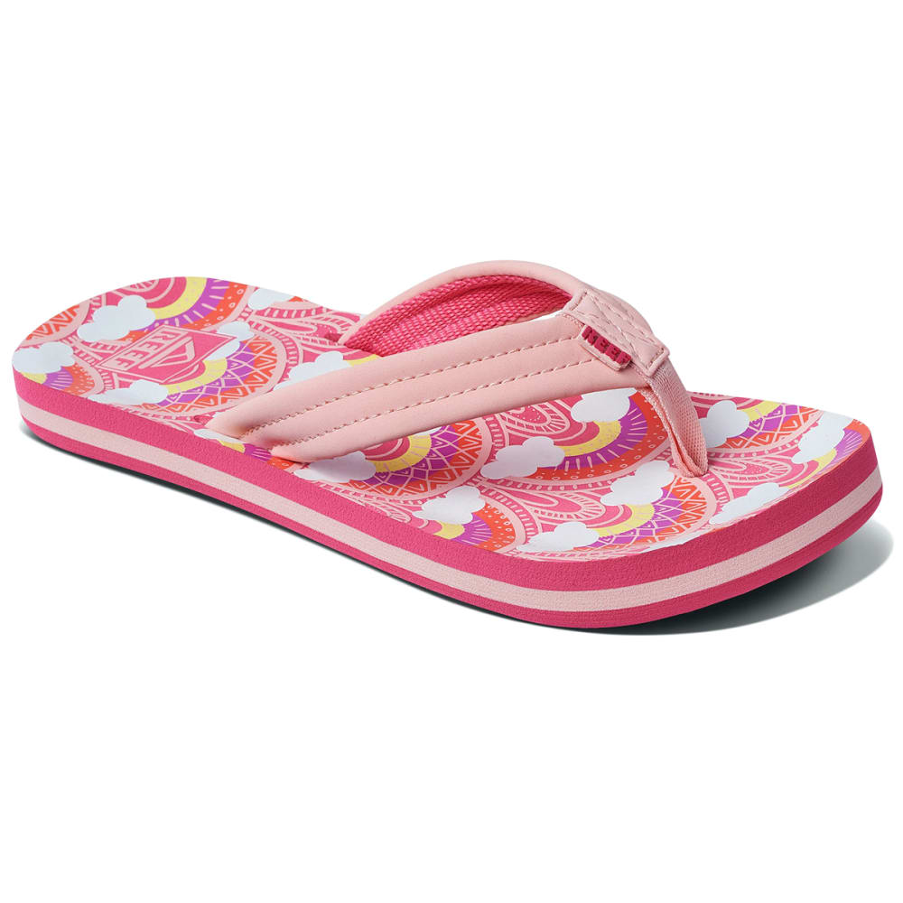 REEF Kids' Ahi Rainbow & Clouds Sandals 2/3