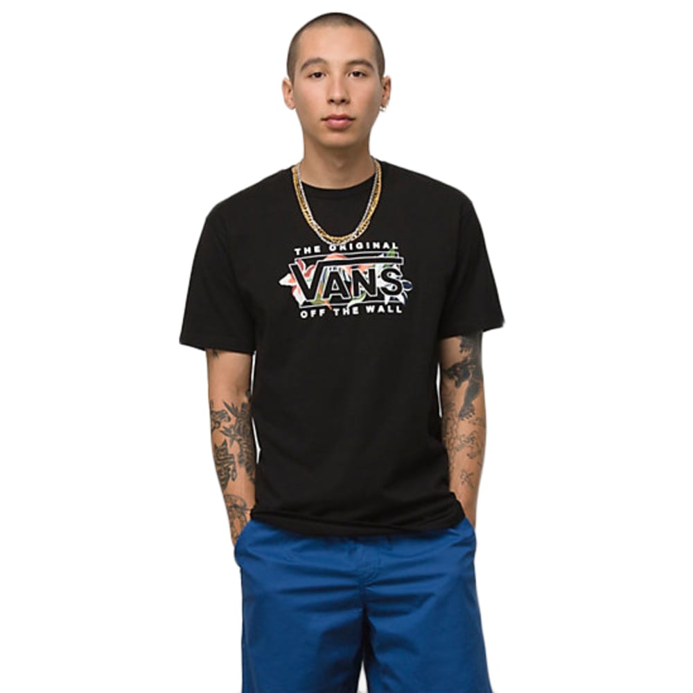 VANS Guys' Lucid Floral Short-Sleeve Tee M