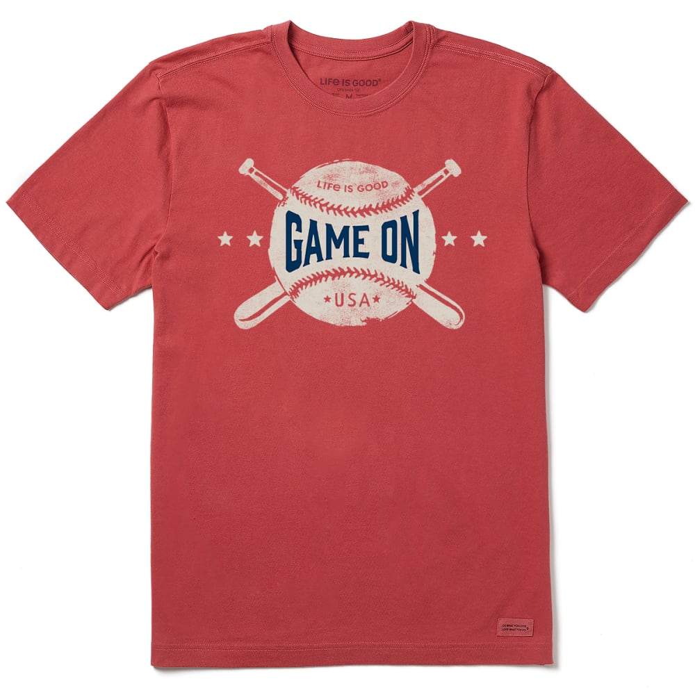 LIFE IS GOOD Men's Game On Crusher Lite Short-Sleeve Tee M