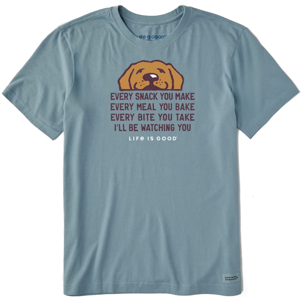 LIFE IS GOOD Men's I'll Be Watching You Short-Sleeve Crusher Tee S