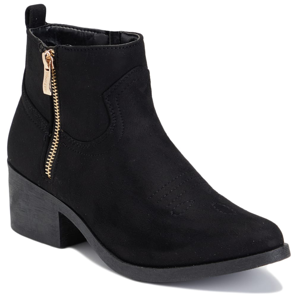 WANTED SHOES Women's Calico Side Zip Bootie 5.5