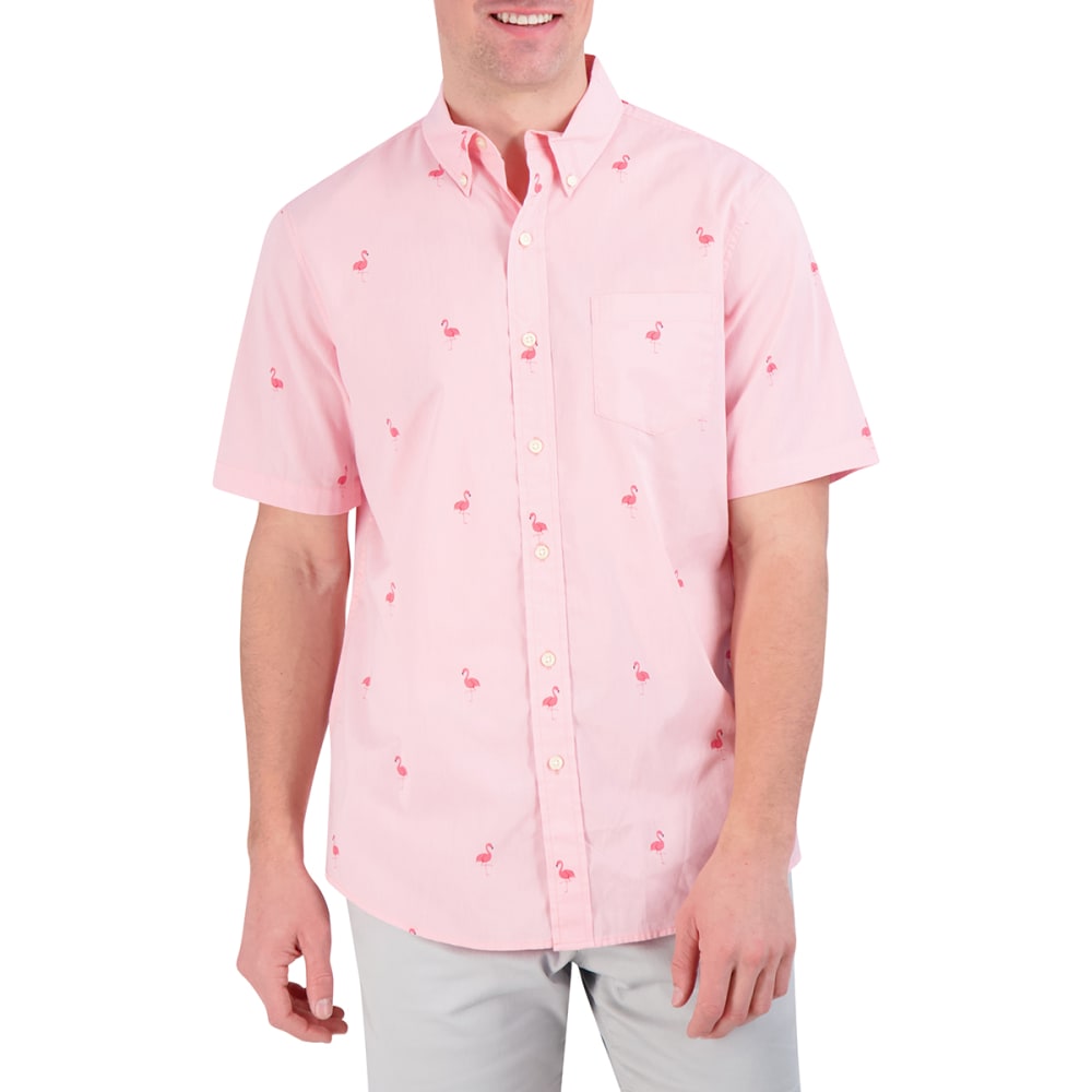 CHAPS Men's Anchor Woven Short-Sleeve Shirt M