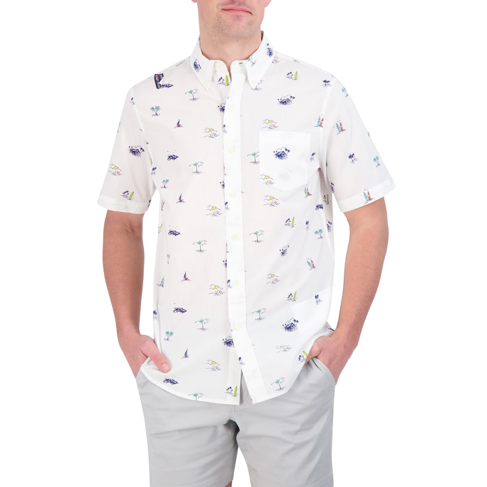 CHAPS Men's Short-Sleeve Woven Shirt - Bob’s Stores