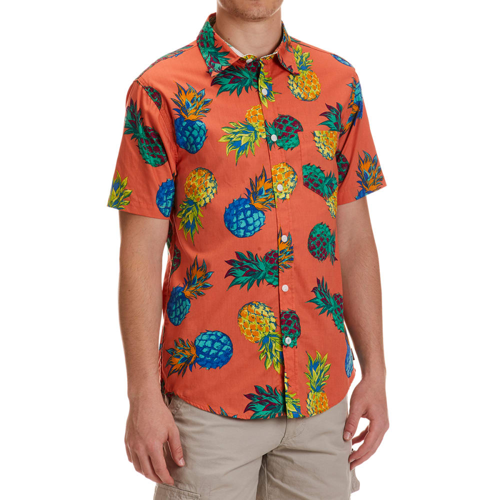 OCEAN CURRENT Young Men's Pineapple Button-Down Shirt S