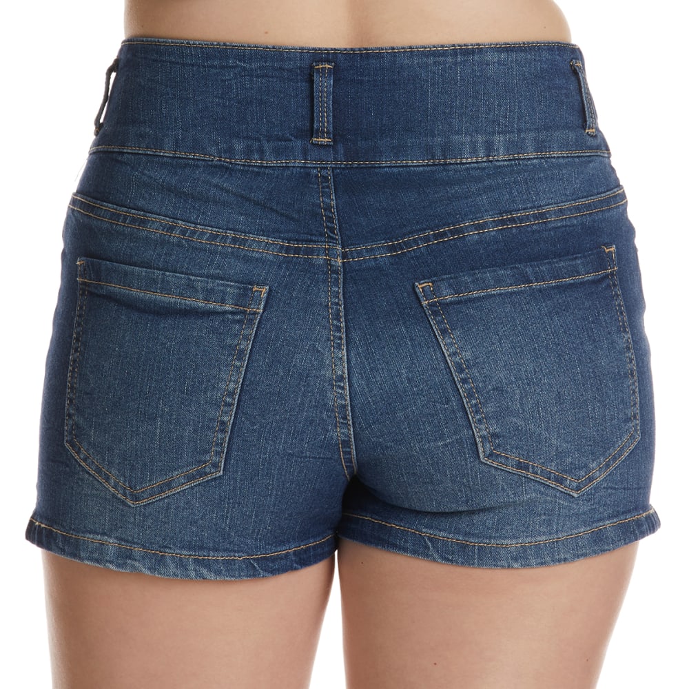 High-Waisted Denim Shorts from Apollo Box  High waisted shorts denim,  Denim shorts, Denim shorts women