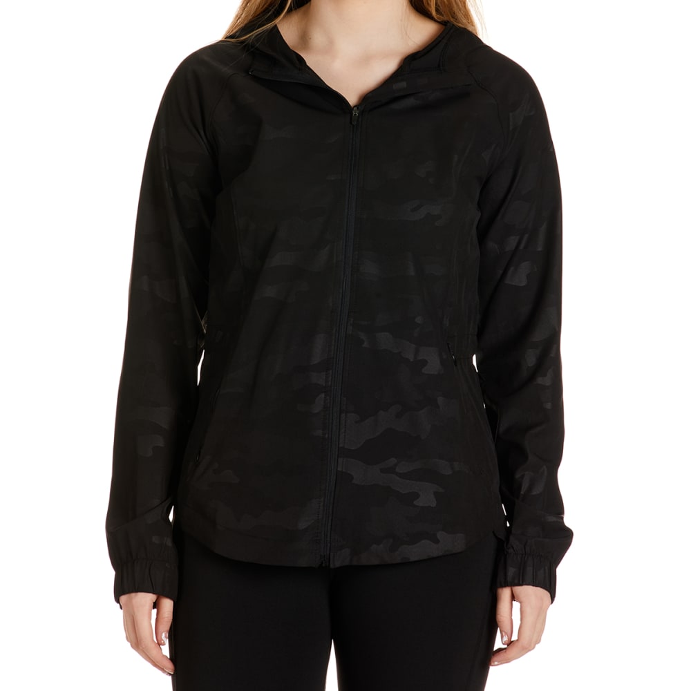 RBX Women's Embossed Stretch Hoodie Jacket w/ Zip Pockets S
