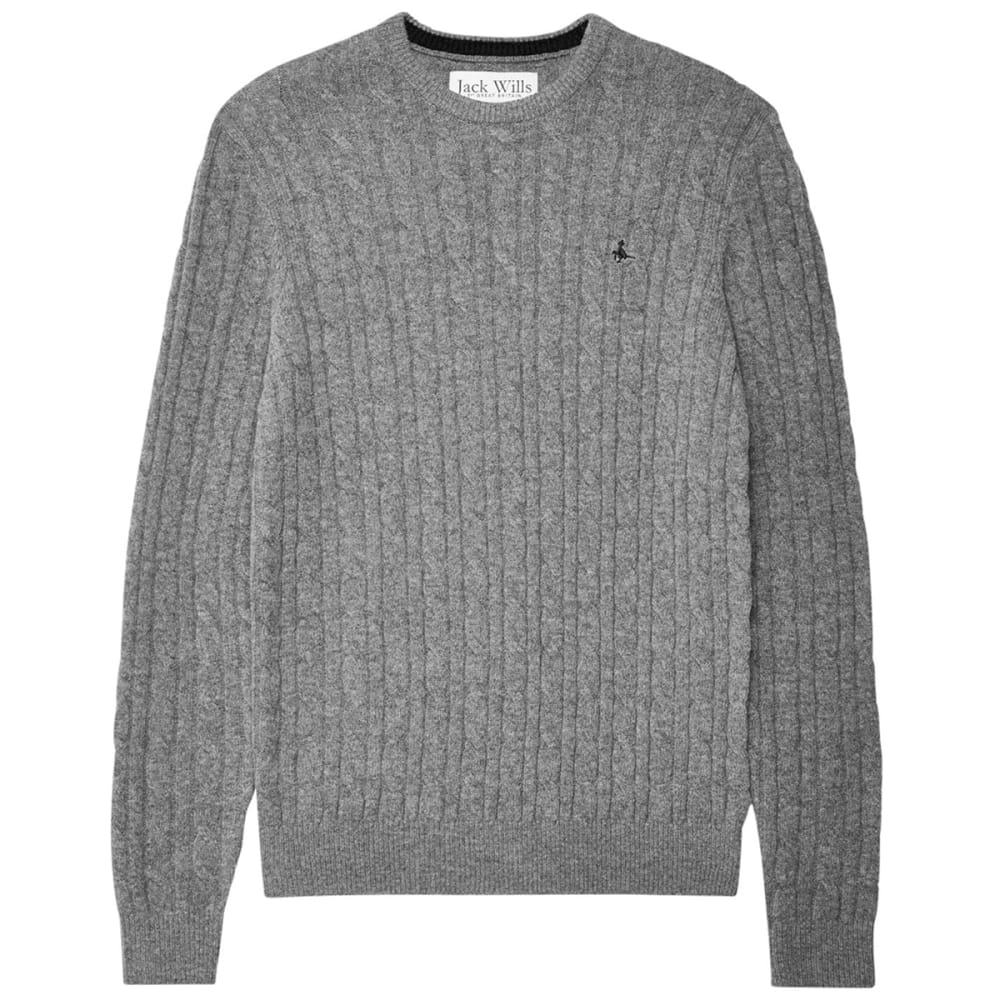 JACK WILLS Men's Marlow Merino Wool Cable Knit Sweater XS