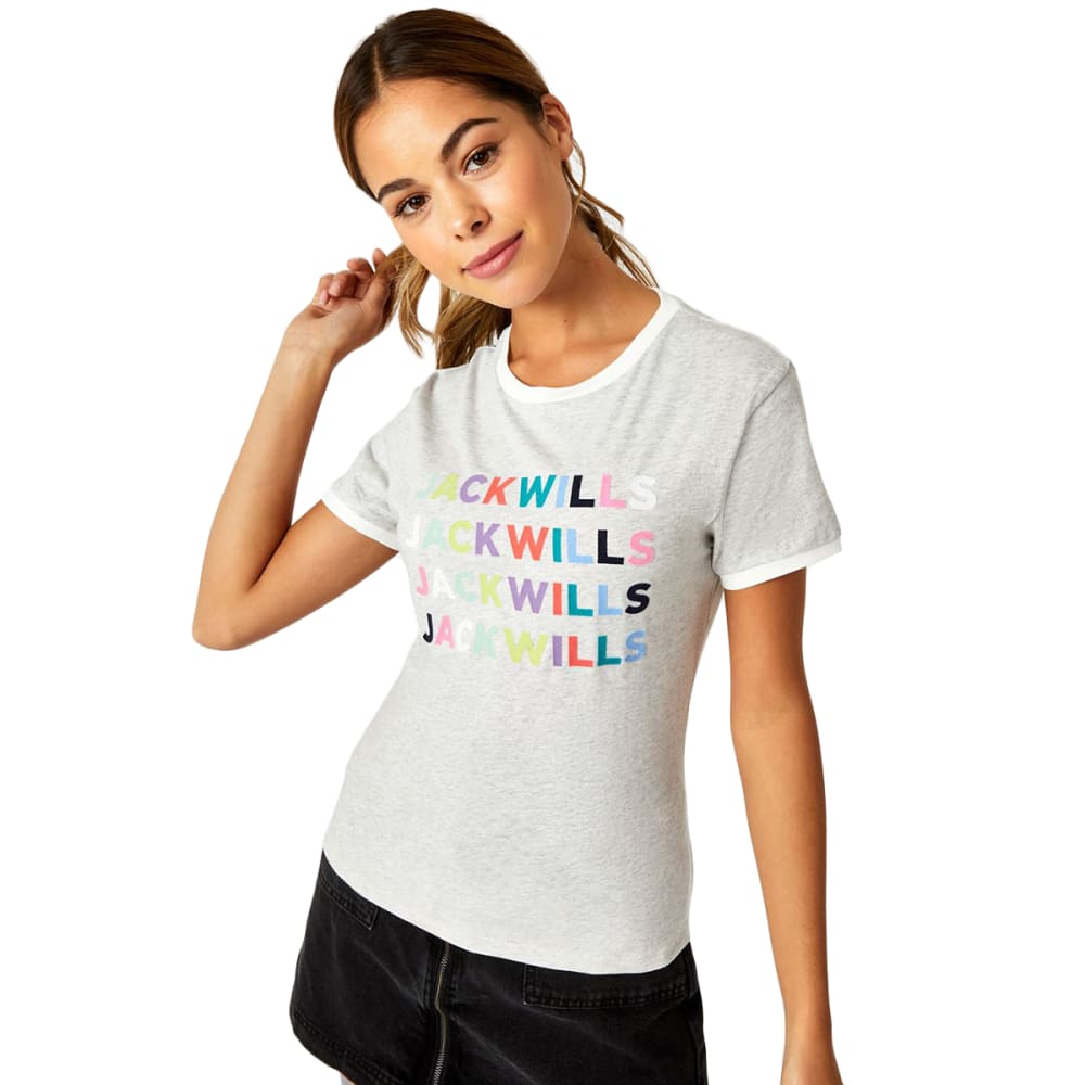 JACK WILLS Women's Kitcher Flock Short-Sleeve Graphic Ringer Tee 2