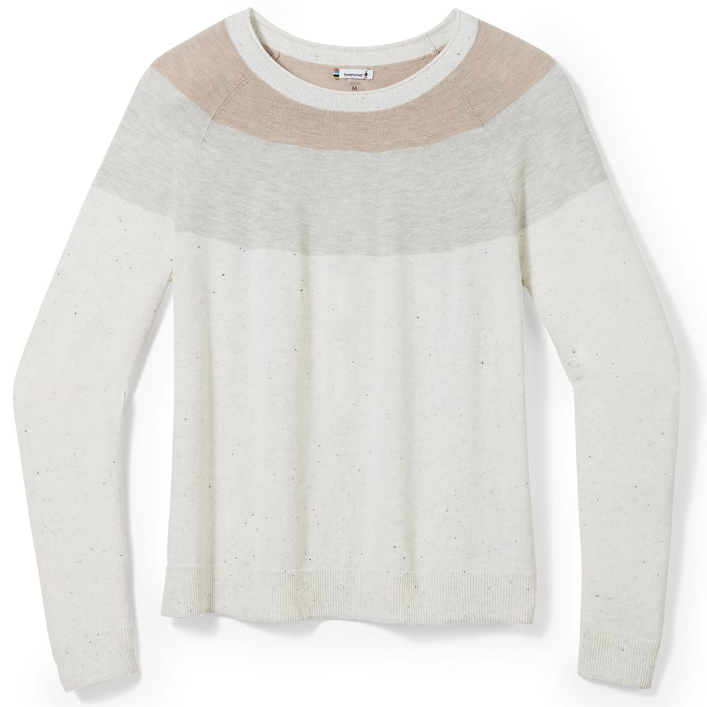 SMARTWOOL Women's Edgewood Colorblock Crew Sweater S