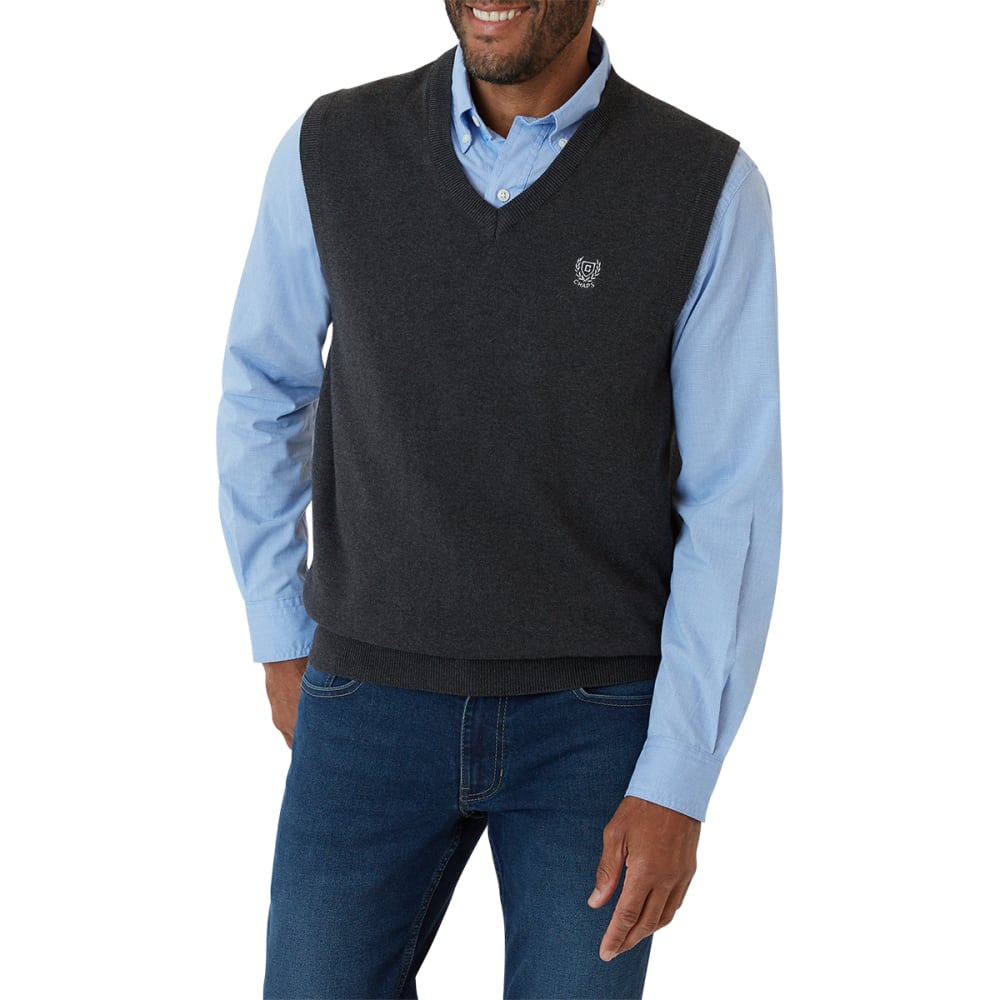 CHAPS Men's Fine Gauge Vest XL