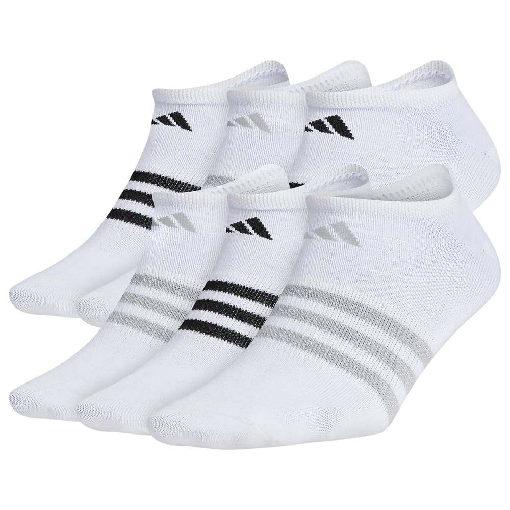 ADIDAS Women's Superlite No Show Socks, 6 Pack M