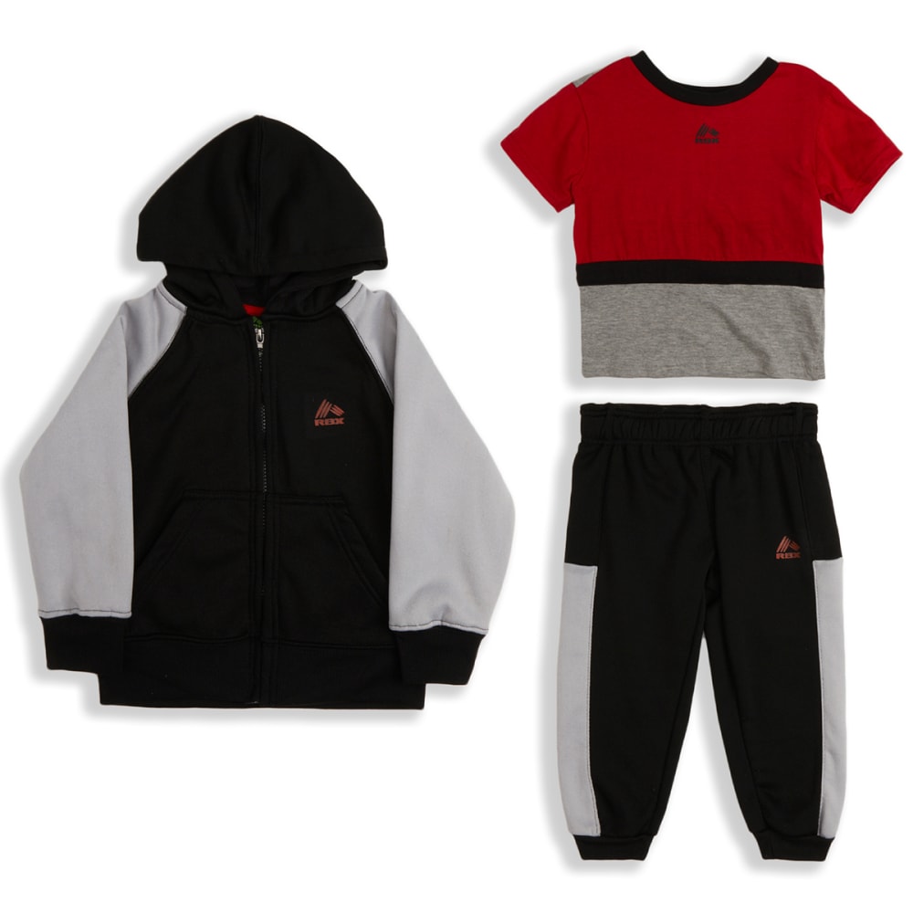 RBX Boys' Fleece Hoodie/Tee/Jogger Set, 3 Piece 4