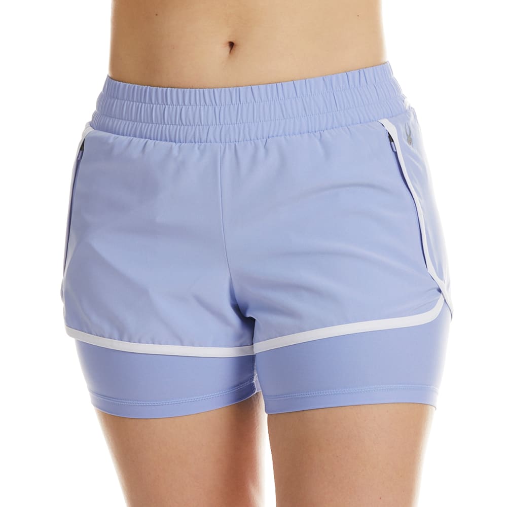SPYDER Women's 3’’ Run Short w/ Inner Biker & Zip Pockets M