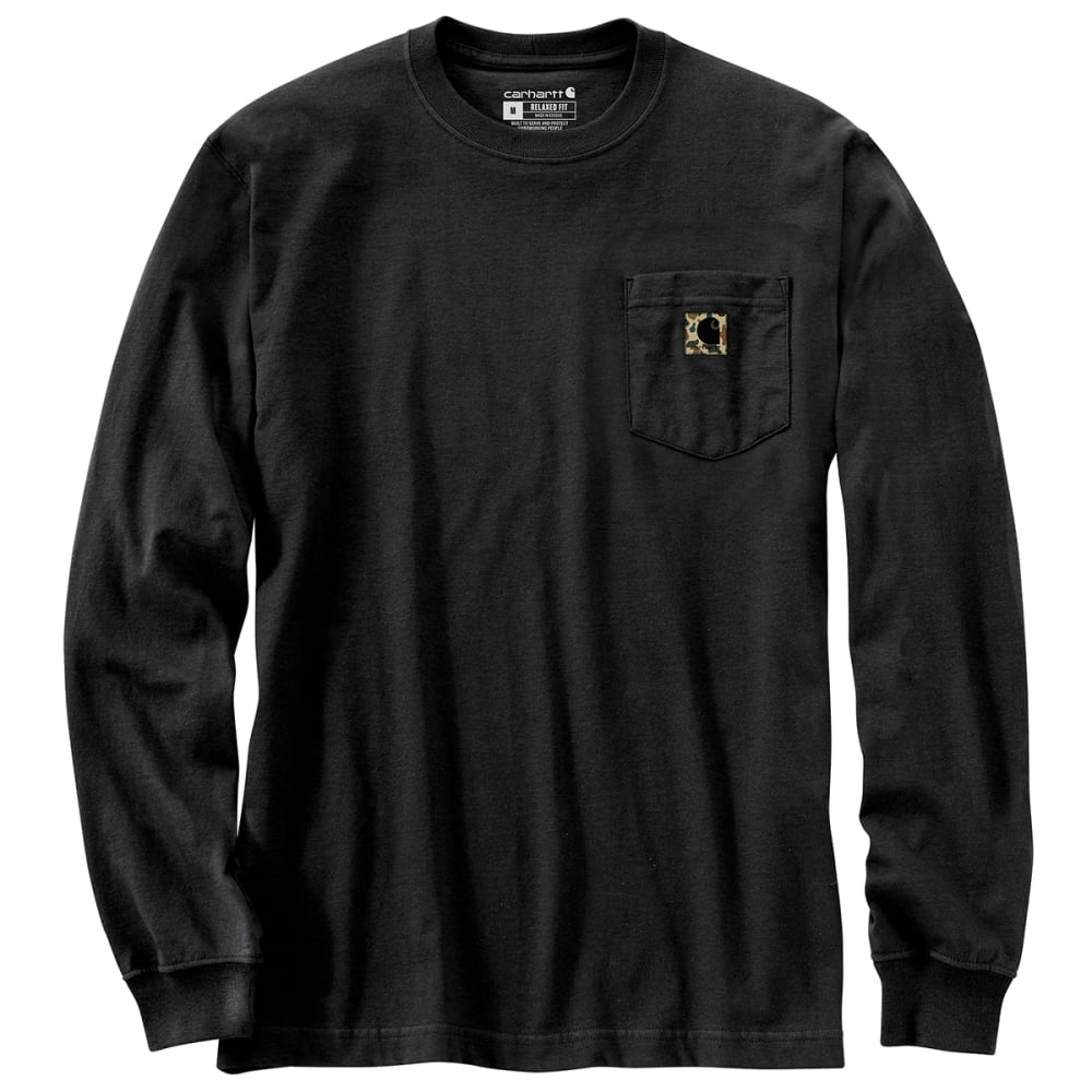 CARHARTT Men's Heavyweight Long-Sleeve Camo Graphic Pocket Tee L