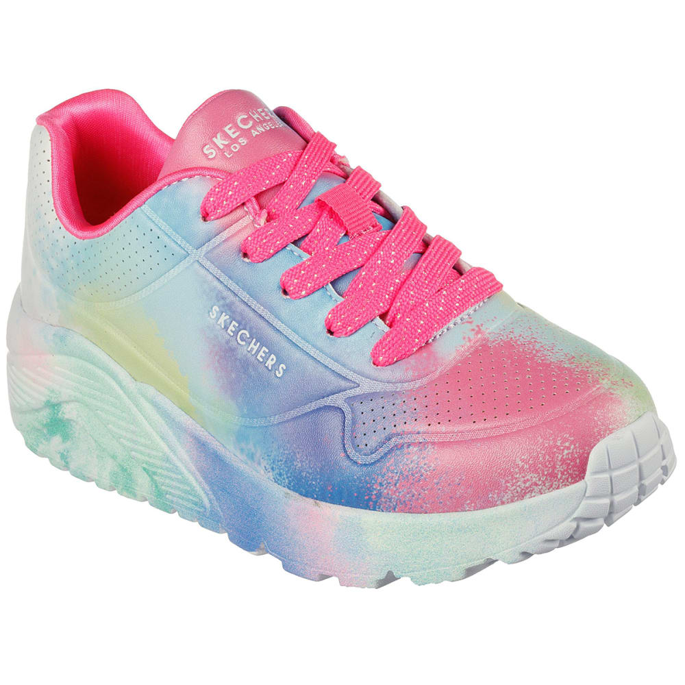 SKECHERS Girls' Uno Lite - Splatter Shines Sneakers 1