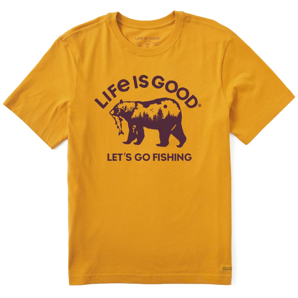 LIFE IS GOOD Men's Let's Go Fishing Crusher-Lite Short-Sleeve Tee