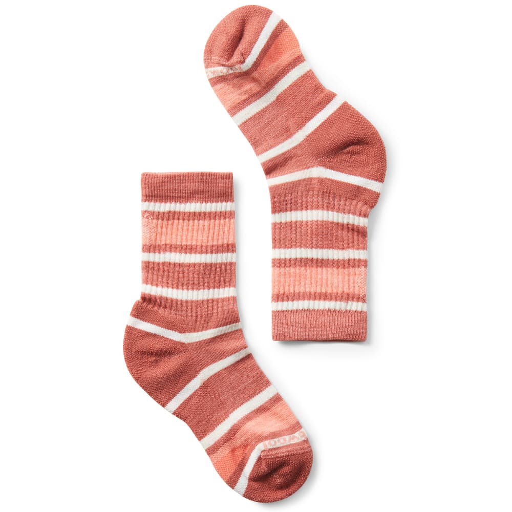 SMARTWOOL Kids' Hike Light Cushion Striped Crew Socks L