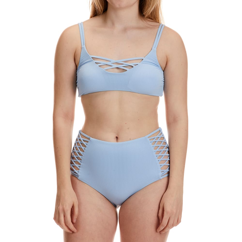 YMI Women's Criss-Cross Caging Detail Swimsuit, 2 Piece S