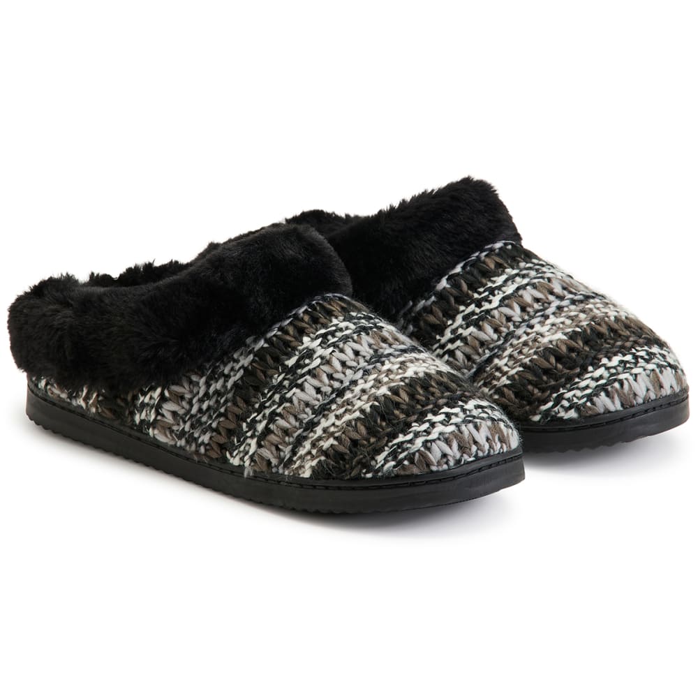 FAMOUS MAKER Women's Cora Striped Knit Clogs S