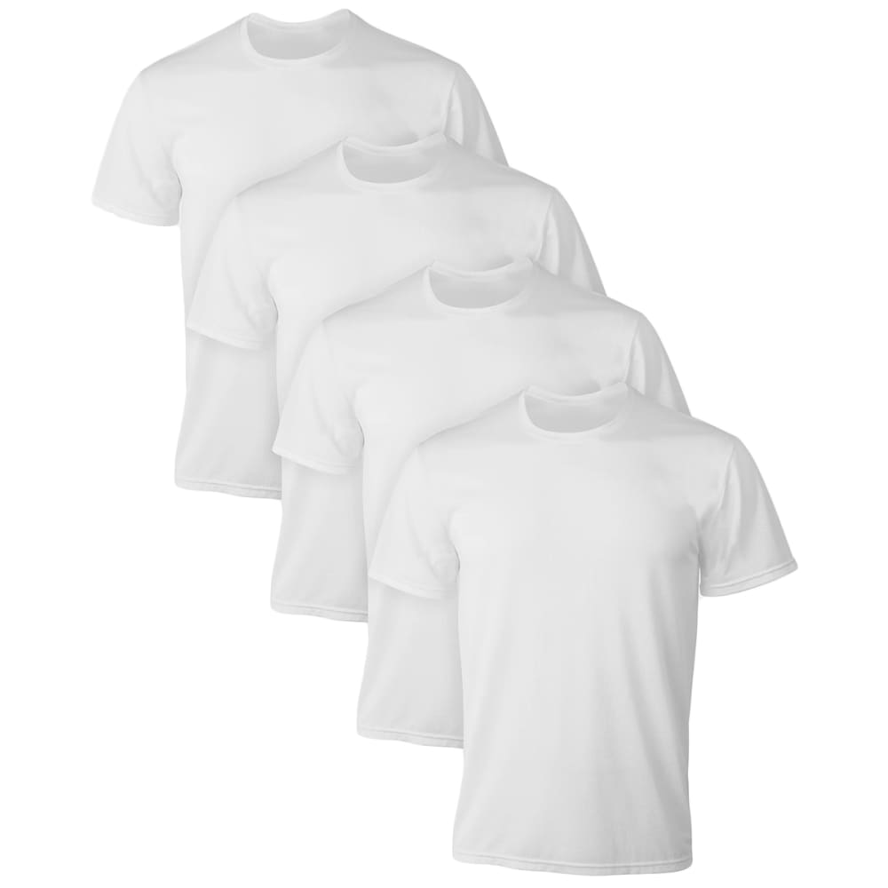 HANES Ultimate Men's X-Temp Mesh Crewneck Undershirts, 4-Pack Extended Size XXL