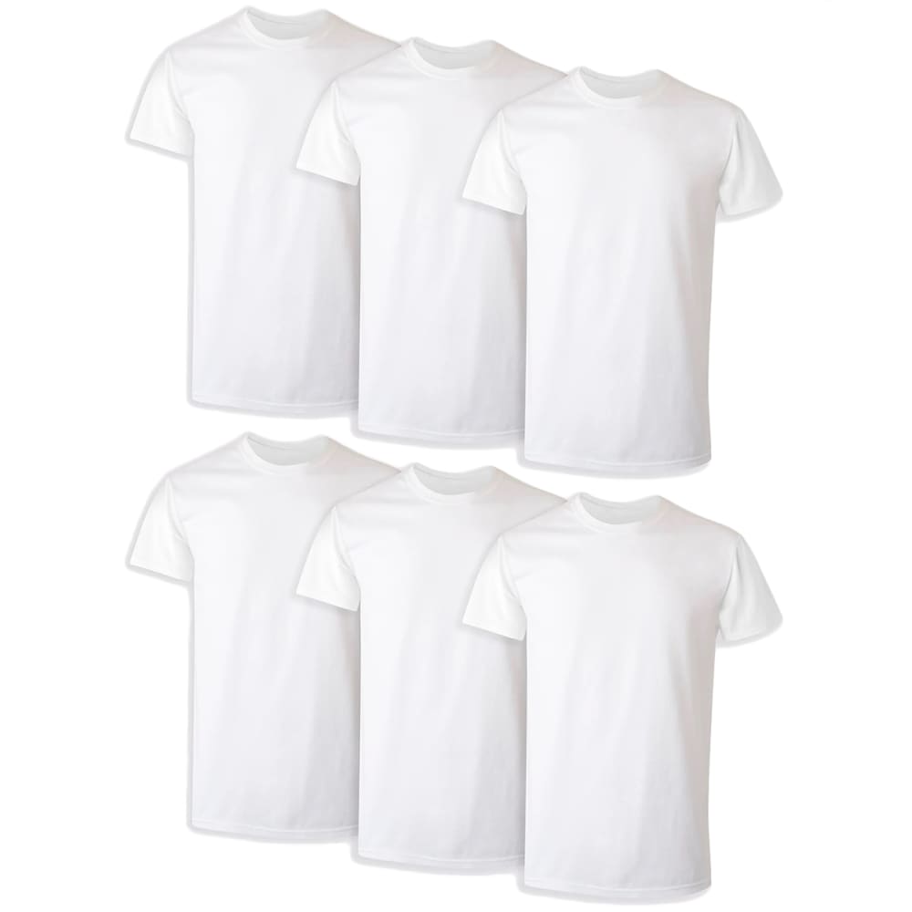 HANES Ultimate Men's ComfortSoft FreshIQ Crewneck Tees, 6-Pack