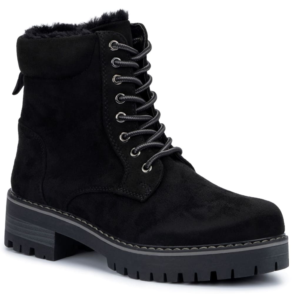 OLIVIA MILLER Women's Ashley Lace-Up Boots 9.5