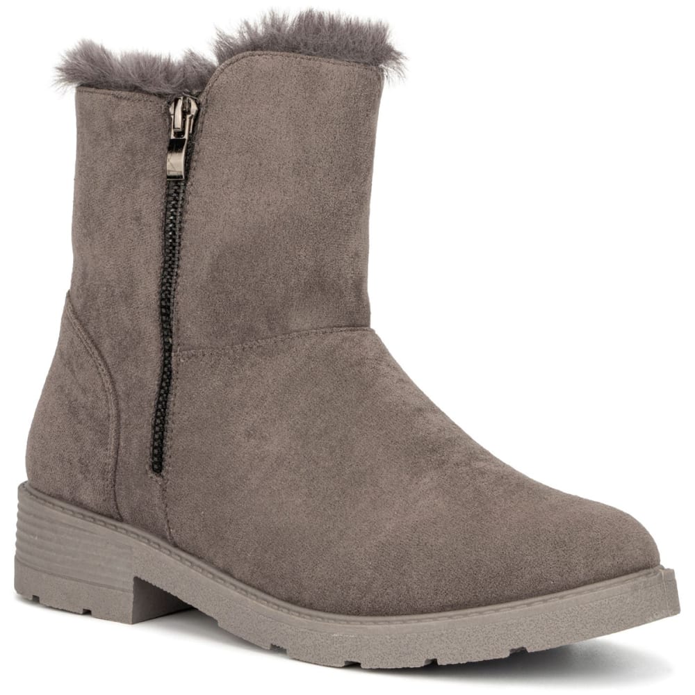 OLIVIA MILLER Women's Rosemary Faux Fur Boots 9