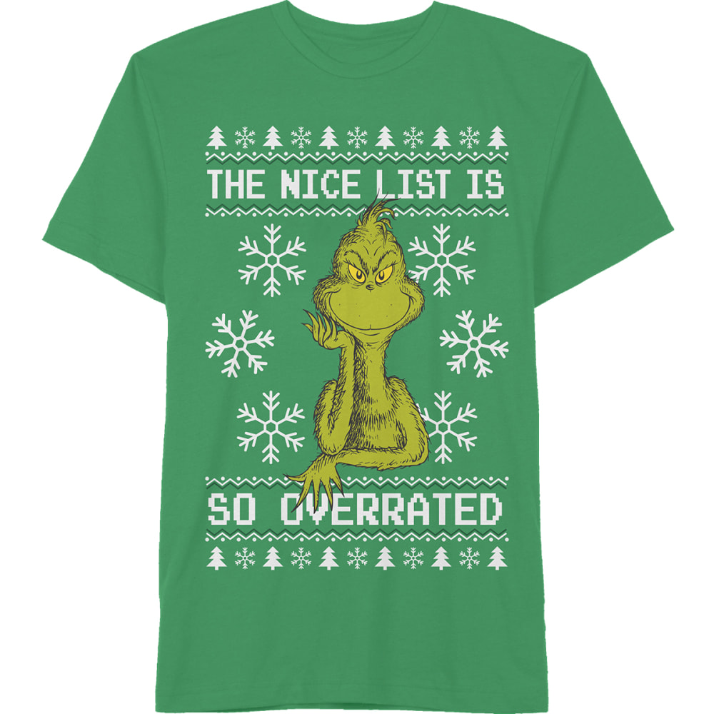 HOLIDAY Young Men's Grinch Short-Sleeve Graphic Tee S