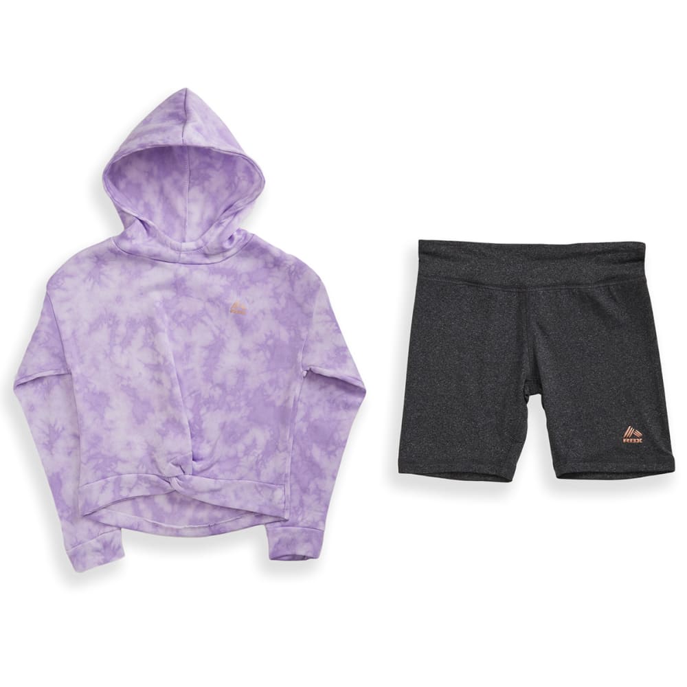 RBX Girls' Hoodie/Bike Shorts 2-Piece Set S