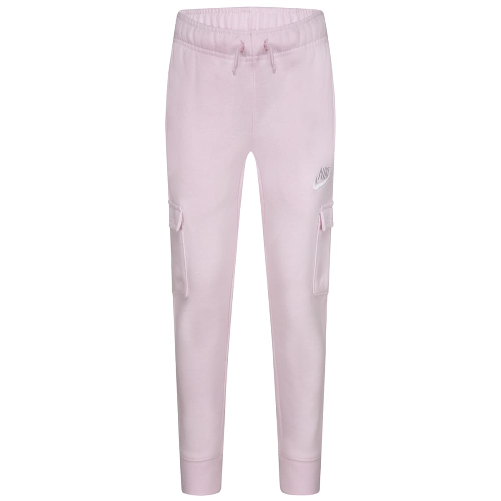 NIKE Girls' Club Fleece Cargo Pants 4