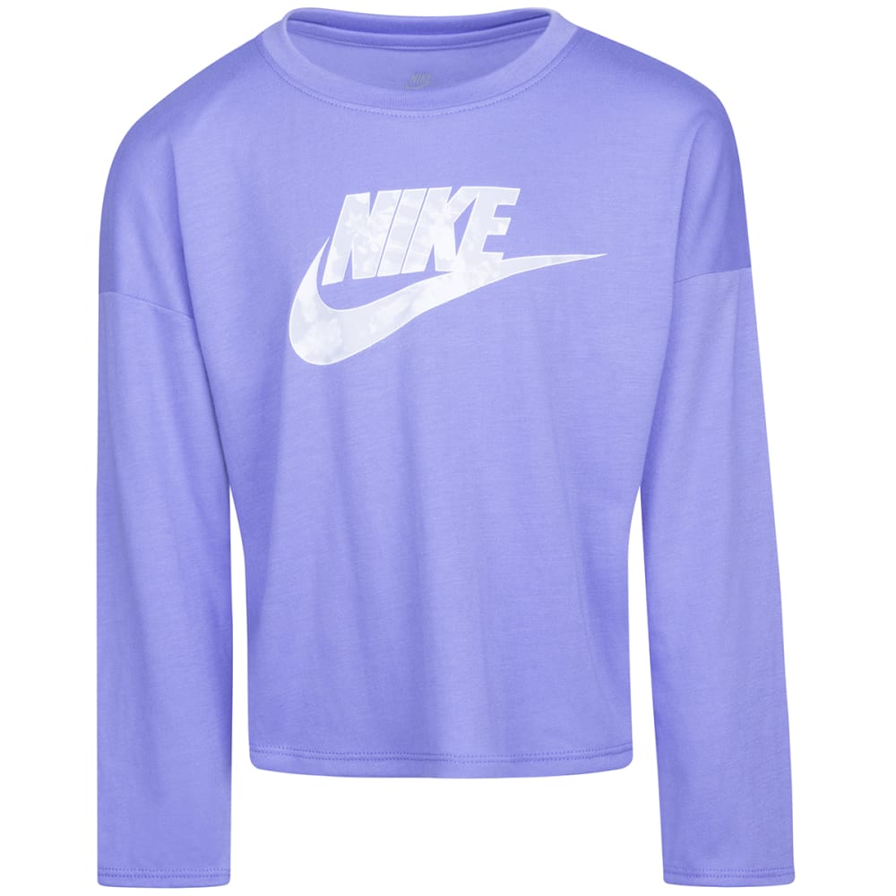 NIKE Girls' Cloud Wash Long-Sleeve Tee 4